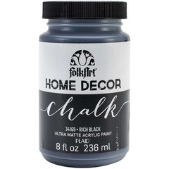 FolkArt Home Decor Chalk Paint 8oz Rich Black