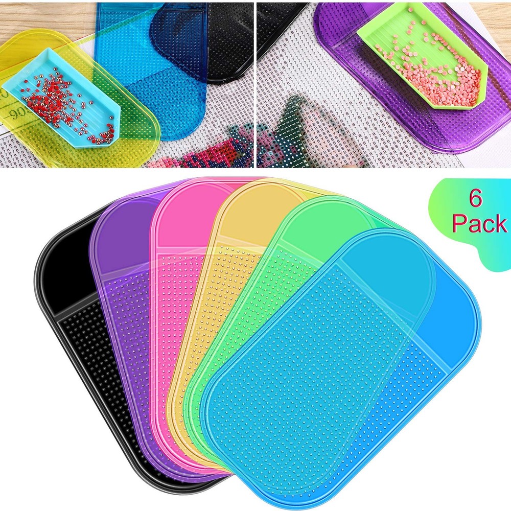 Blulu 6 Pieces Diamond Art Painting Accessories 5.6 x 3.3 inches, Colorful