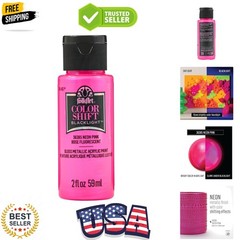 Color Shift Blacklight Acrylic Paint, Neon Pink