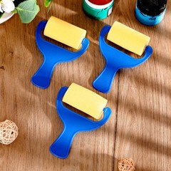 50 Pcs 3″ Foam Paint Brushes for Foam Paint Roller Small Sponge Roller with B…