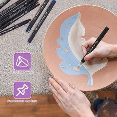 8pcs Multicolor Acrylic Paint Markers with Brush Tips – Perfect for DIY Projects