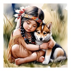 Dog Diamond Art Kits for Adults, Watercolor Diamond Painting Kits for Beginners,