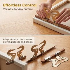 2Pcs Adjustable Artist Hand Support Bridge for Painting & Drawing