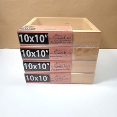 4-Pk Da Vinci 10″x10″x2″ Pro Ultra Smooth Gesso Panels-Cradled Board-Art/Photos