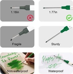 Professional Long Nib Deep Marker Pens – 3 Colors, Quick Drying & Durable