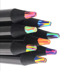 SEQ Rainbow Pencils for Kids 8 Pack Multicolor Magic Color Changing Pencils Blac