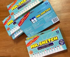 PICK QUANTITY 1 Mr. Sketch Unscented Markers 12 Assorted Colors NEW non toxic
