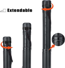 Small Poster Tube Storage 17“ to 27” Extendable for Documents Blueprints Artwork