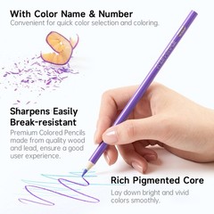 Shuttle Art 136 Coloured Pencils Soft Core Colouring Pencils Set for Adult