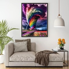 JFYHAB Aurora Diamond Painting Kits for Adults, 5D 12×16 inches,