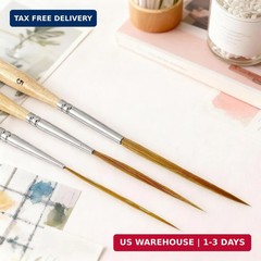 3 Pcs Rigger Liner Brushes Scroll Pinstriping Brush Extra Long Liner Brushes Fin