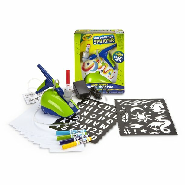 Crayola: ” AIR MARKER SPRAYER ” ELECTRIC Air Brush KIT – Trending