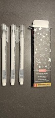 0.5mm White Gel Pen Set Extra Fine Point Waterproof Ink for Art Journaling DIY A
