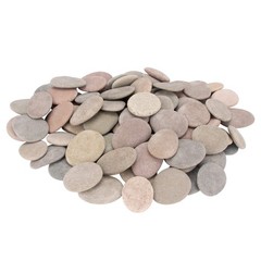 100 PCS Painting Rocks 2.23.5″ Flat Smooth River Craft DIY Stones 18 LBS