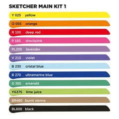 ™ Dual-Tip Sketcher Set 12-Marker Set, Main Kit 1