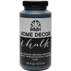 Home Decor Chalk Furniture Acrylic Craft Paint Rich Black 16 Oz Matt Finish Art