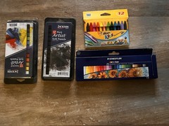 Pickup for Today, Complete art kit, Paper, pastels, paint, how to’s, supplies