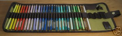 Derwent Artist Pencils 30 Colours & Pencil Wrap