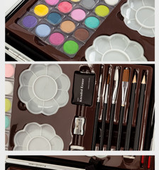 Kids Gift Idea 145-Piece Art Set with Aluminum Box, High quality Drawing Kit