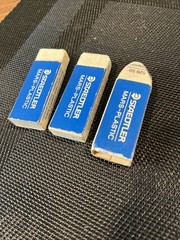 Staedtler Mars Plastic Erasers 5 Pc Lot White Vinyl Large