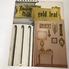 FINISHING WITH GOLD LEAF BOOKLET (1966) vintage instructions tips technique