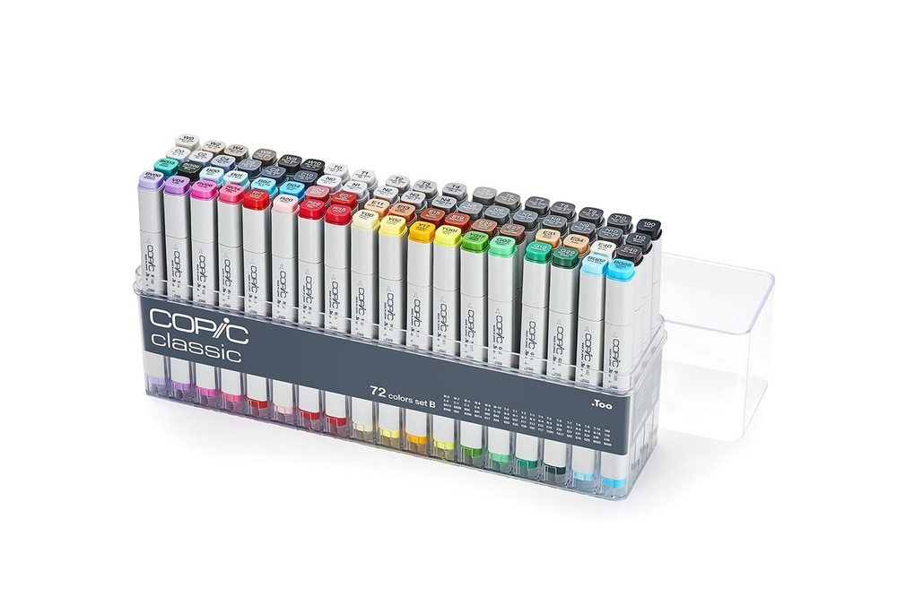 Copic Classic Marker Set, 72-Colors, Set B
