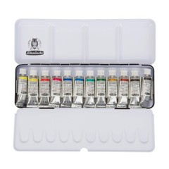 Schmincke – HORADAM® AQUARELL color box, basic assortment, 12 x 5 ml tubes,