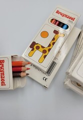 Bruynzeel Colored Pencils Small Short Pencils in Individual Boxes Vintage 10 Box