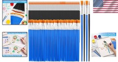200-Pc Small Paint Brushes Set for Classroom