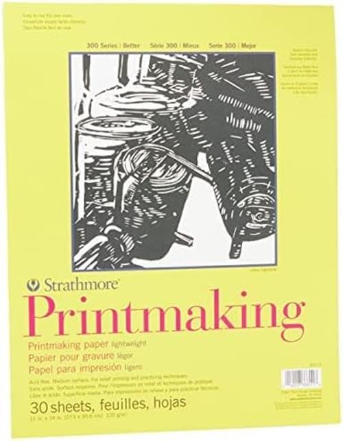 Strathmore 300 Series Printmaking Paper Pad, Assorted Pattern Names , Sizes