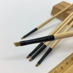 XDT Angular Tip Nail Art Paint Brush 5 Pc Set #00000 Fine Micro Detail