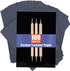 Carbon Paper Sheets 100 Pack for Tracing Transfer Art Craft DIY Woodworking