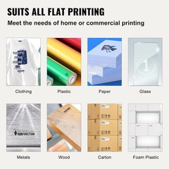 VEVOR Screen Printing Kit, 6 Pieces Aluminum Silk 20x24inch-6