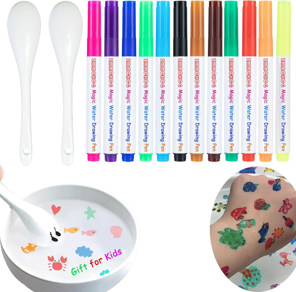 Kiddies Create Magical Water Floating Drawings Bundle, 12 Colors Magical Water P