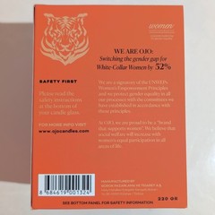 OJO Tiger Tempest Scented Candle 7.8 oz Jar Candle with Duality Woody