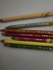 Vintage Conte a Paris Pastel Pencils France lot of 7 Model 1355 Various Colors