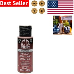 Acrylic Paint Metallic 2 Oz Antique Copper Non Toxic Shimmering USA Crafting…