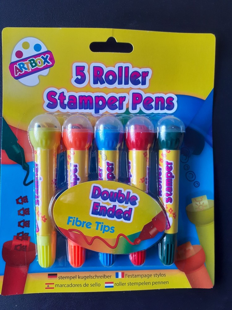 Tallon 1087 Artbox Double Ended Roller Stamper Pens – Pack of 5