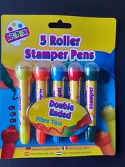 Tallon 1087 Artbox Double Ended Roller Stamper Pens – Pack of 5