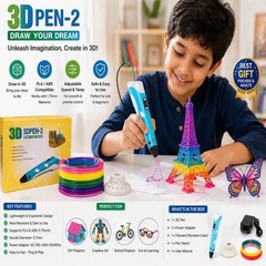 3D Pen-2 Drawing Printing Pen for Kids Adults Arts Crafts 3D Pen PLA FilamentToy