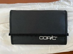 COPIC Alcohol Marker Wallet Storage Case Holds 24 Black Copic Storage Bag