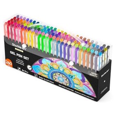 260 Pack Gel Pens Set, 130 Colors with 130 1 Count (Pack of 260) Multicolor