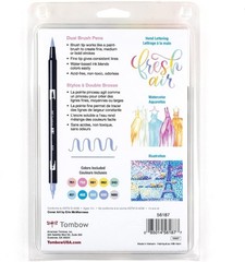 Art Deco 10-Pack Pastel Brush and Fine Tip Markers – Water-Based & Acid-Free