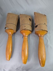 Vintage Large Horsehair Round Paintbrush Stencil Wood Handle 10-0 350 Unused