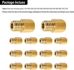 Strongthium Main Jet Kit for Mikuni VM TM Carburetors Large Hex 470# ~ 720#