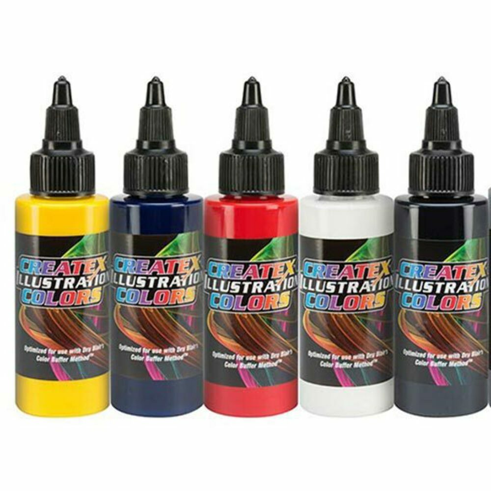 Createx Illustration Colors Opaque Acrylic Airbrush Paint, 2oz Bottle