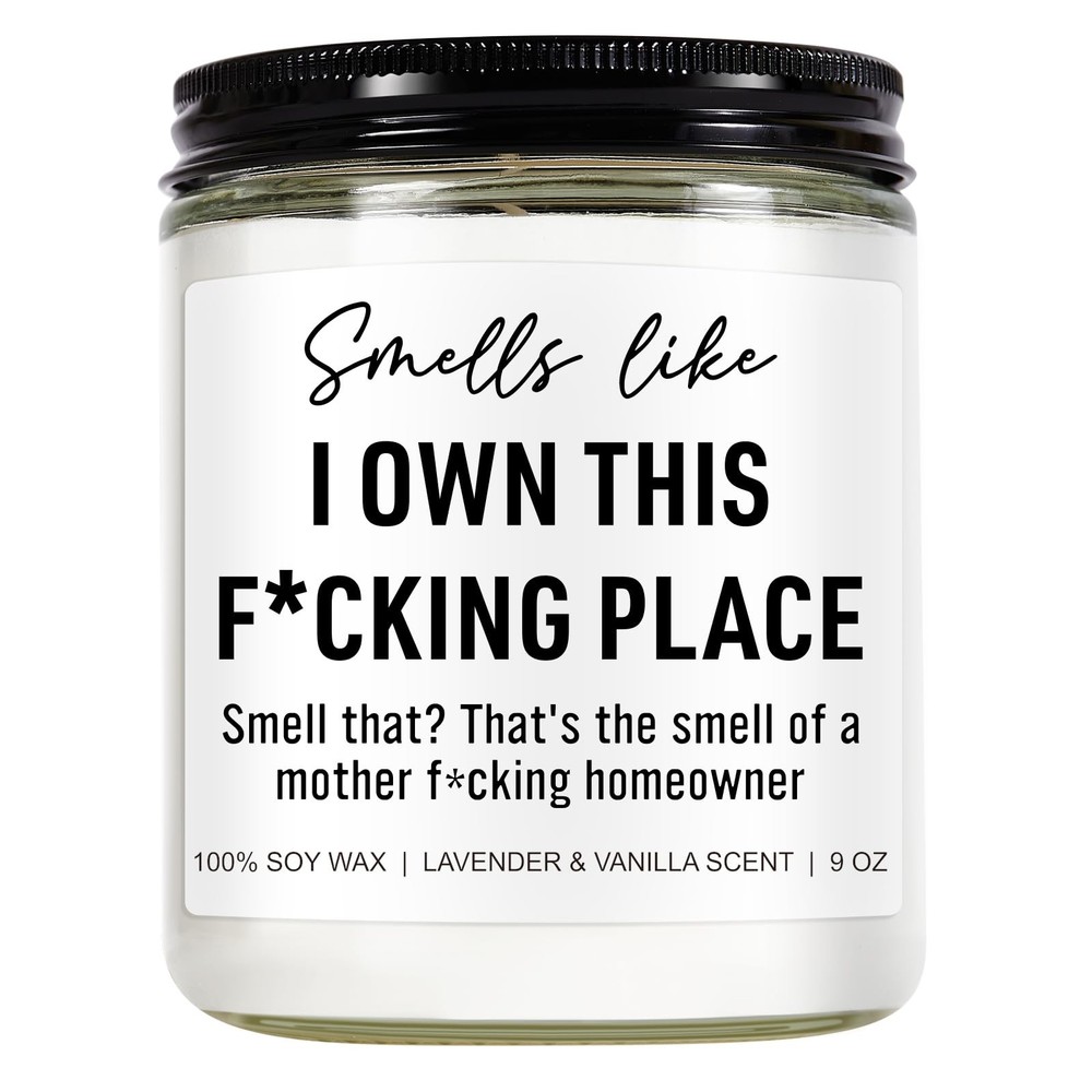 Younift Funny Scented Candle, House 2.75 inches (W) x 3.5 (H), White