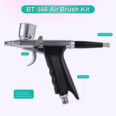 Airbrush Kit, 50 PSI, 0.3mm Nozzle, Air brush Gun Set for Nails Art, Cakes,Ma…