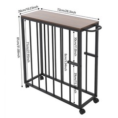 Black Painting Drying Rack Art Storage Rack Display Stand w/ 4 Universal Wheels