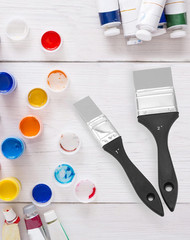 Paint Brush Silicone Color Shaper Brush 2 Pcs (1 Inch2 Inch) Solid Flat Flexi